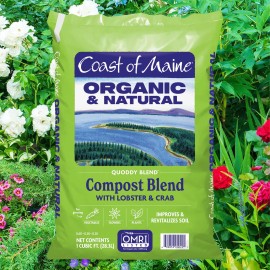 Coast of Maine, Organic Lobster Compost Soil Conditioner, 1 cf, 3 Pack