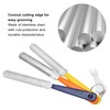 3pcs Nut File Tapered Cutting Edge Comfortable Handle Double Sided
