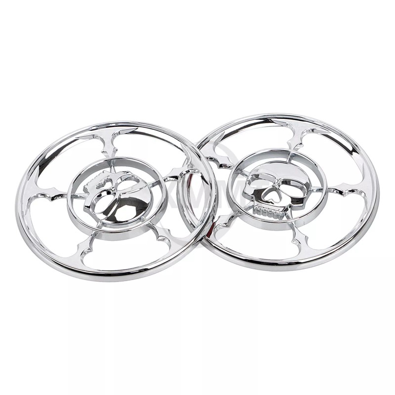 Unbranded Chrome Speaker Trim Grill Cover for Harley Touring Street