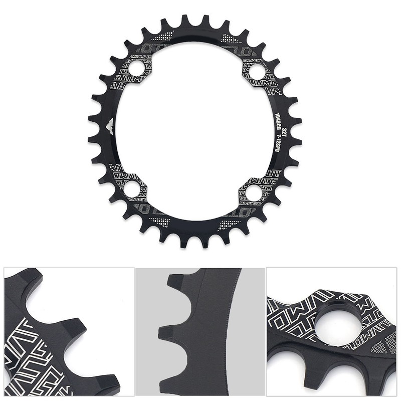 Bicycle Oval Aluminium Alloy Chainring for BCD 104mm Single Speed