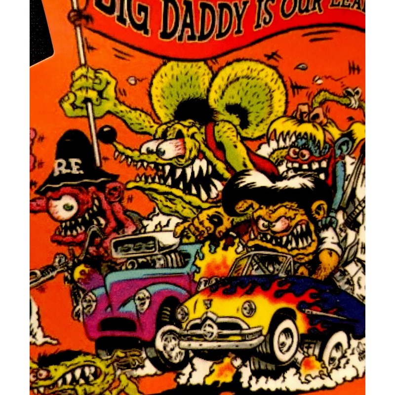 RAT FINK STICKER “BIG DADDY IS OUR LEADER“ 3 1/2