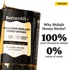 Better Alt Pure Himalayan Shilajit Sticks with Organic Honey, Saffron