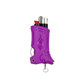 Toker Poker - Mini Bic, Keychain, Lighter Case, Multi Tool of Camping and Other (Magenta)