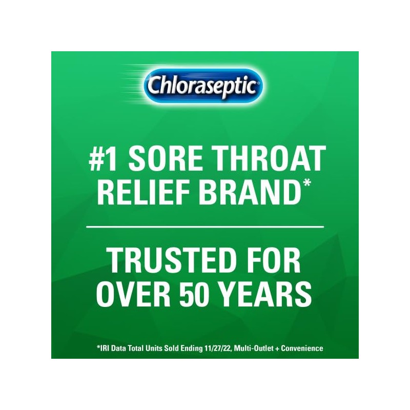 Chloraseptic Sore Throat Spray, Menthol, 6 fl oz (Pack of