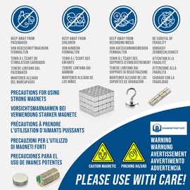 Magnetastico® | 50 pieces 5x5x5 mm cube neodymium magnets N52 | Refrigerator magnet Pinboard magnet Permanent magnet Whiteboard magnet