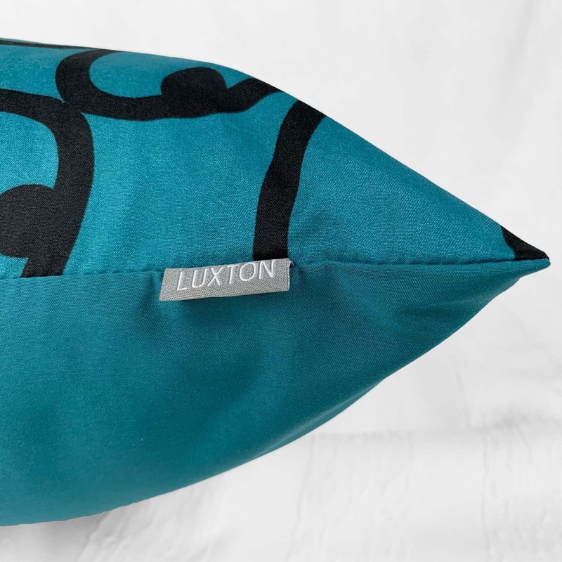Set of 2 Luxton Lyde Teal Green Cushion Covers Home