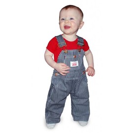 Round House Kids Striped Overalls
