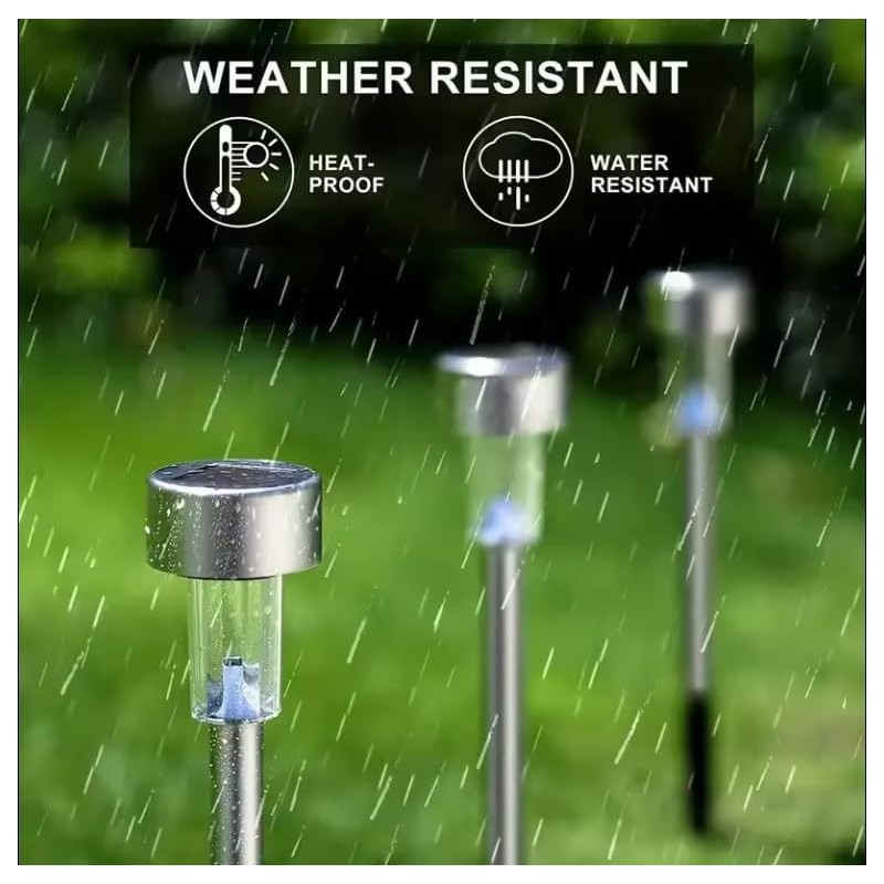 Generic 10 pack solar out door pathway lights, Clear