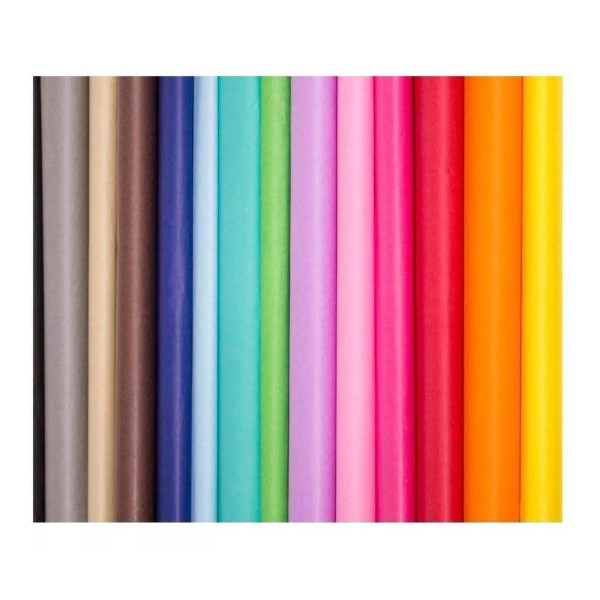 Papel Lustre 36 Pliegos De Papel Lustre 50cm X 70cm,