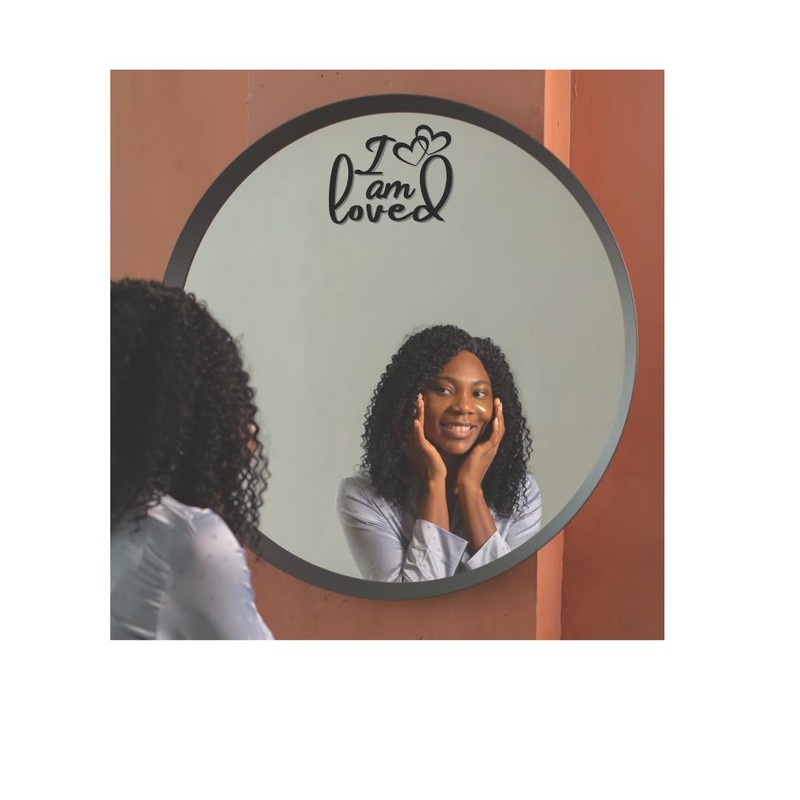 Positive Affirmation Sticker - Static Cling for Mirror Window -