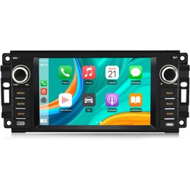 Car Stereo [2GB+32GB] for Jeep Wrangler JK Compass Patriot/Chrysler/Dodge RAM Charger, 7 inch Touch Screen Android 13 Radio with Bluetooth GPS Navigation Wireless CarPlay Andriod Auto