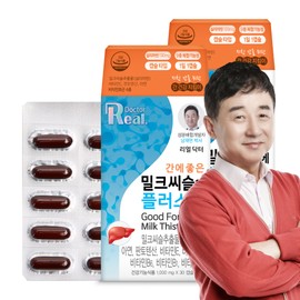 Real Doctor Milk Thistle, which is good for the liver, plus liver nutrient Silymarin, 9 types of multifunctional 30 capsules, 2 pieces / 리얼닥터 간에 좋은 밀크씨슬에 플러스 간영양제 실리마린 9종복합기능성 30캡슐, 2개