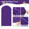 Cubierta de fondo de arco morado de 6 pies, fundas