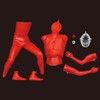 Ultraman 4571587310609 Mega Softbi Kit, Reproduction, Non-scale, Total Height: Approx.