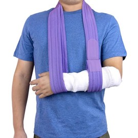Arm Sling Adjustable Shoulder Support Sling (Purple)