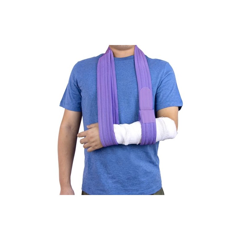Arm Sling Adjustable Shoulder Support Sling (Purple)
