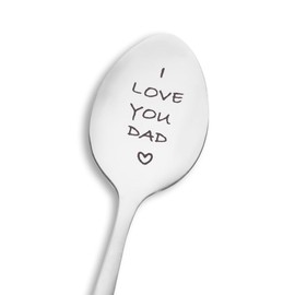 Dad Fathers Birthday Day Gifts for Dad Daddy I Love You Dad Spoon Gift for Dads men Dad Christmas Gifts for Father Dad Tea Coffee Spoon Gifts for Dad Daddy from Son Daughter
