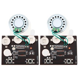 VGOL 2Pcs Sound Module Key Recording Chip 60 Seconds Rrecording for DIY Homemade Greeting Cards Gift Boxes 69x50x6mm