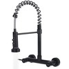 BZIMAK Wall Mount Kitchen Sink Faucet, 8 Inch Center Wall