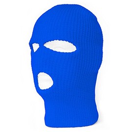 TOP HEADWEAR 3 Hole Face Ski Mask, Royal