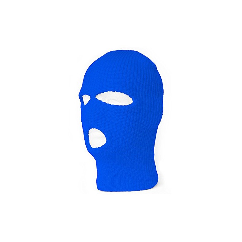 TOP HEADWEAR 3 Hole Face Ski Mask, Royal