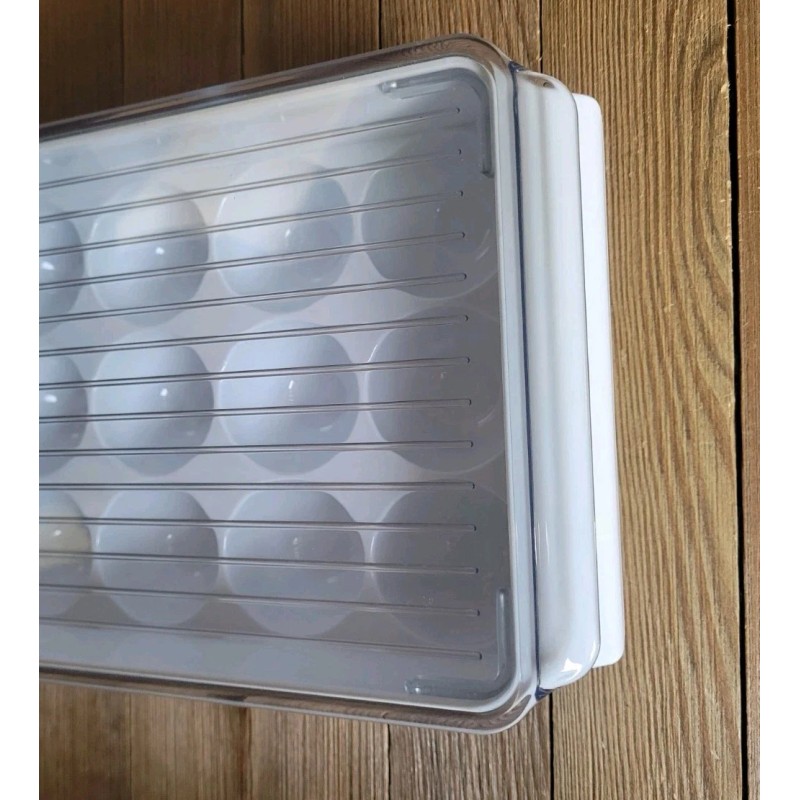 iDesign Egg Holder Refrigerator Organizer Bin Clear Plastic Storage Container