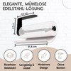 Mondoase® Kitchen Roll Holder 2.0 [No Drilling] + One-Handed Tear