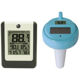 Ambient Weather WS-14 Wireless 8-Channel Floating Pool and Spa Thermometer