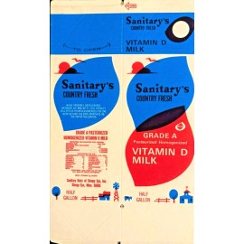 Chief Sleepy Eye 1960-70's Old Sleepy Eye. MINN Half Gallon Milk Carton - Sleepy Eye, Minn. "NOS"