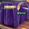 Exquisite Purple Table Skirt 6 Pack 29" X 14' Disposable