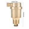 Brass Bleed Valve DN15 G1 / 2, Automatic Bleed Valve