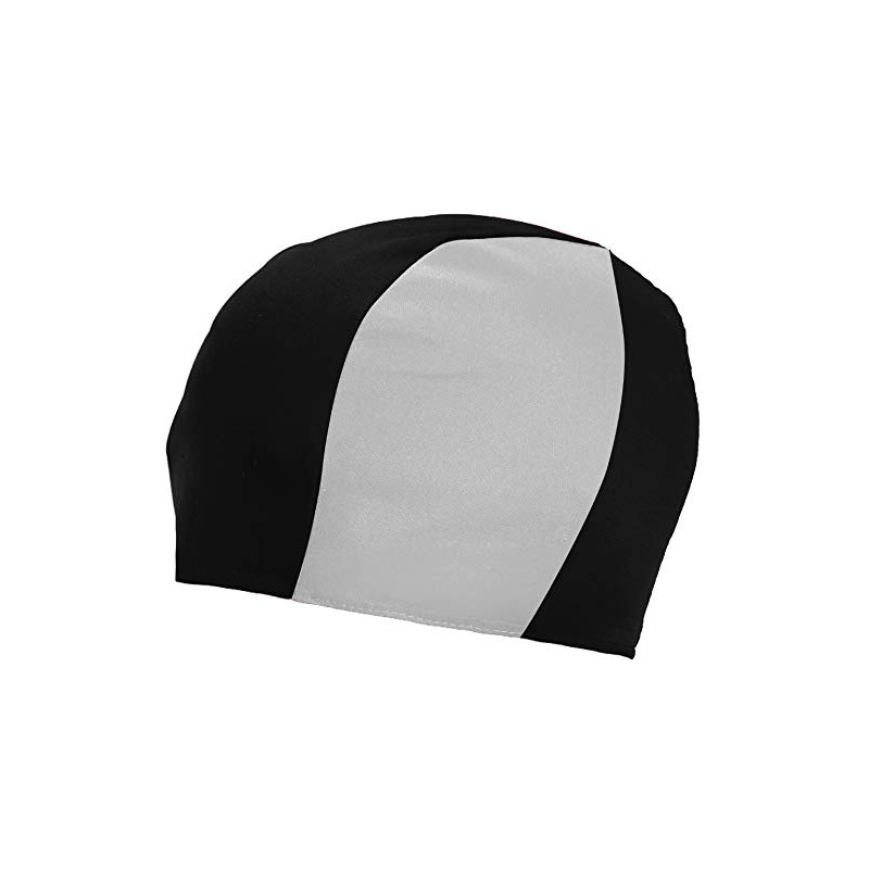 (602TONE - BLACK & WHITE) - Swim Cap Lycra/Spandex-Kids/Adults -Fits