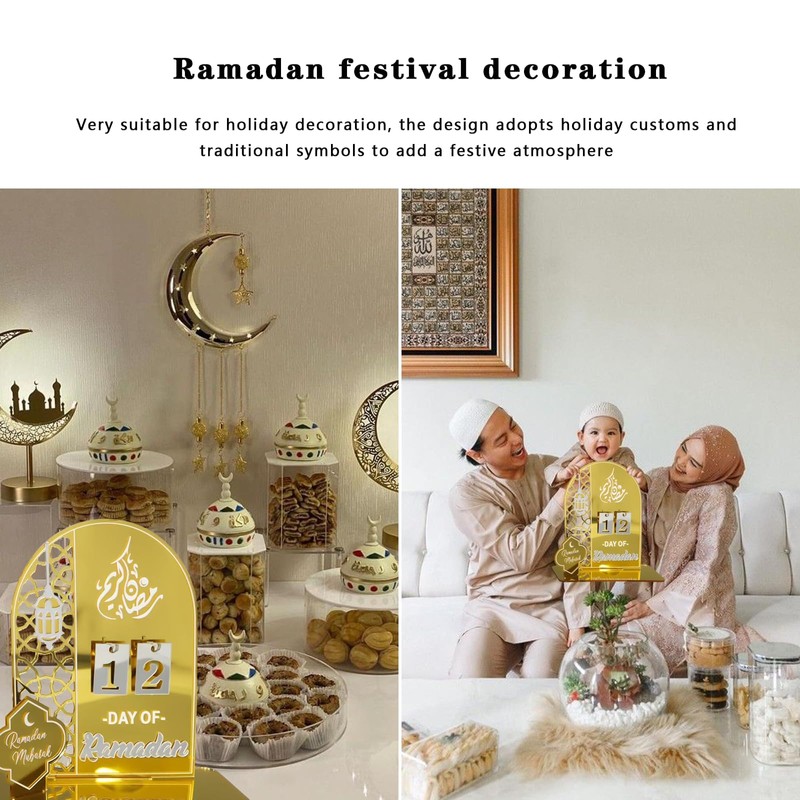 Ramadan Advent Calendar - Acrylic Eid Mubarak DIY Countdown Calendars