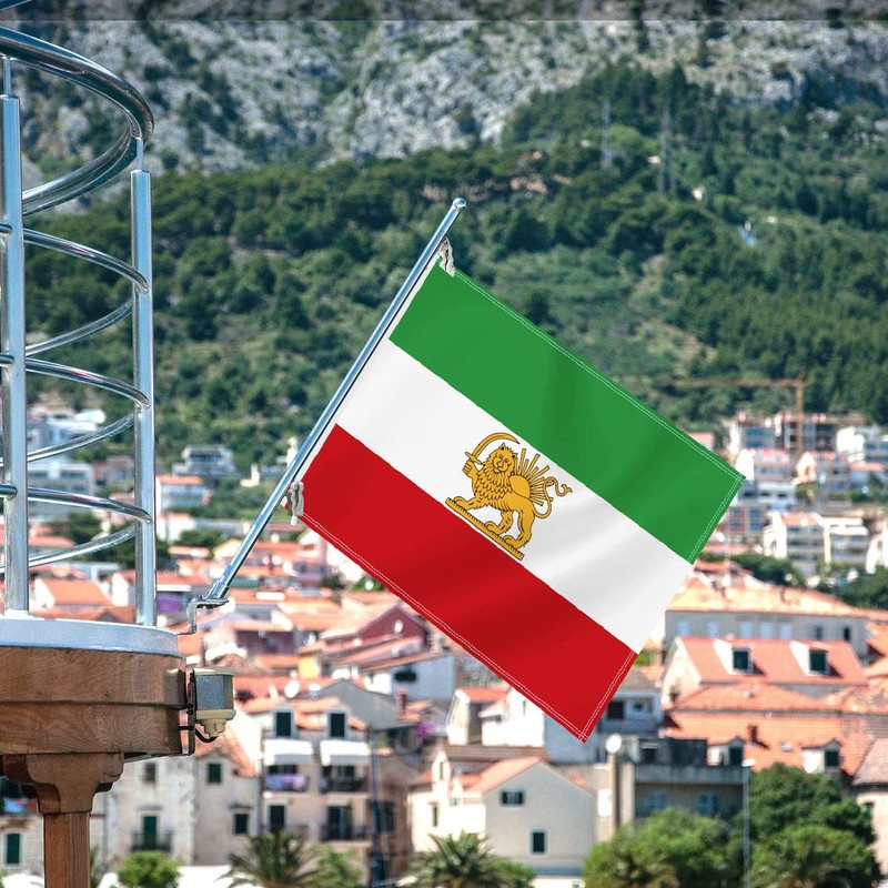 2×3 FT Former Iran Flag,Medium 60×90 CM Old Iranian Persia