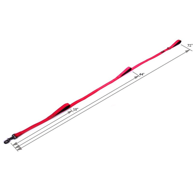 Max and Neo Triple Handle Traffic Dog Leash Reflective -