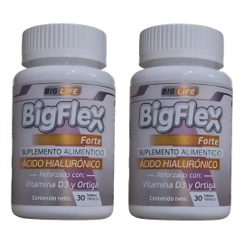 Acido Hialuronico Bigflex Reforzado Vitamina D3 Pack 2 Frasc                                                                                          