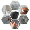 Pet Proof Window Screen Replacement 48"x100" Adjustable Thicken Charcoal Fiberglass