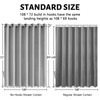 No Hook Extra Wide Shower Curtain,Polyester Fabric Shower Curtain Liner