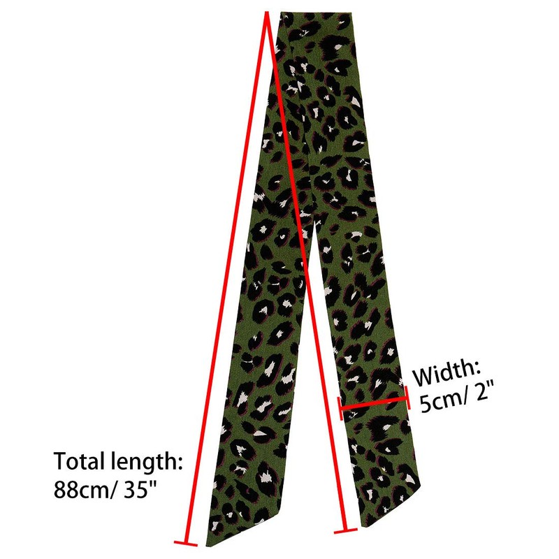 sourcing map Women's Skinny Scarf Thin Long Neck Scarf Fashion