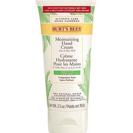 Burt's Bees Moisturising Hand Cream For Very Dry Hands and Sensitive Skin, With Aloe & Rice Milk, 70.8 g