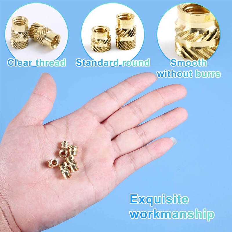 MAEZOE 300PCS Threaded Inserts, M2 M3 M4 M5 M6 Female