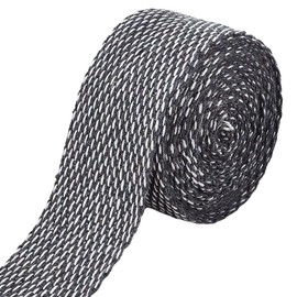 BENECREAT 9.15m Twill Tape, 4.5cm Cotton Webbing for Carpet Bonding and Rug Tufting, Woven Natural Ribbon for DIY Crafts