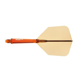 CUESOUL ROST 77 Integrated Dart Shaft and Flight,Big Wing Shape,Set of 3(clear color series)