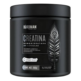 Birdman Creatina Monohidratada Vegana 250 Cápsulas Servs