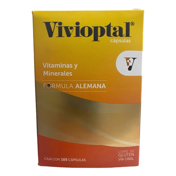 Suplemento Vitaminas Y Minerales Vivioptal - 105 Capsulas Sabor N/a