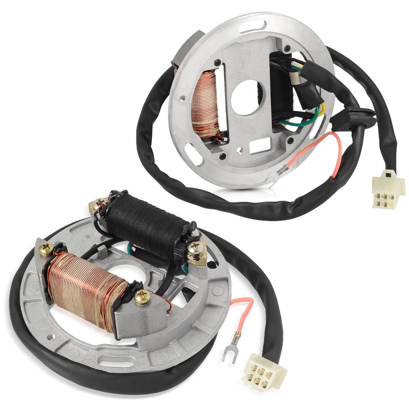 Ignition Magneto Stator Coil with Flywheel Rotor Kit with Plate