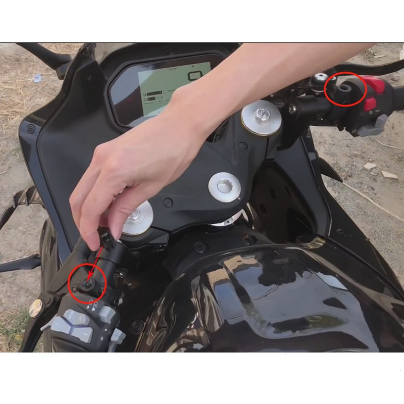 ZYAKOMO CNC M10x1.25 Motorcycle Mirror Hole Plugs Stock Mirrors Hole