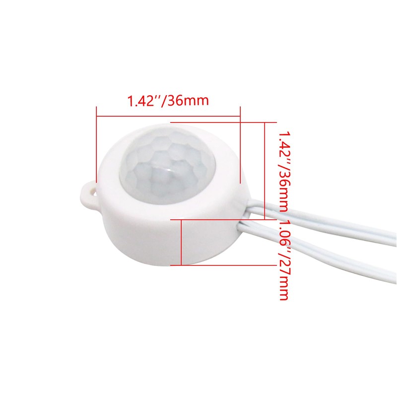 Mini LED PIR Motion Sensor Switch, DC 5-24V 2A Infrared
