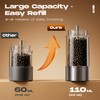 Electric Salt and Pepper Grinder Set, Rechargeable Automatic Salt and