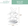 Nifty Easter Egg Carousel - White Powder Coat Finish, Spins